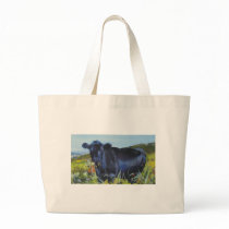 Chewing the cud tote bags