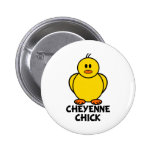 Cheyenne Wyoming Chick Button