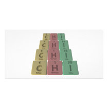Chi as Carbon Hydrogen Iodine Customized Photo Card