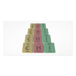Chi as Carbon Hydrogen Iodine Customized Photo Card
