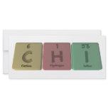 Chi as Carbon Hydrogen Iodine Rack Cards