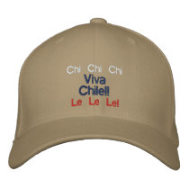 Chi Chi Chi, Le Le Le! Viva Chile Hat!! Embroidered Baseball Caps