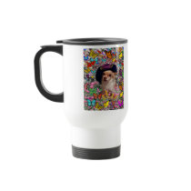 Chi Chi in Butterflies  - Chihuahua Puppy in Hat Coffee Mug