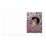 Chi Chi in Flowers  - Chihuahua Puppy in Cute Hat Business Card