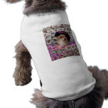 Chi Chi in Flowers  - Chihuahua Puppy in Cute Hat Pet Tshirt