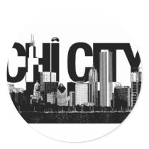 CHI CITY 1 stickers by brianyounglee CHI CITY 1 stickers
