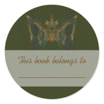 Chi Mukwa Bookplate stickers by Hafapea Chi Mukwa Bookplate stickers