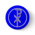 CHI-RHO Christ Button