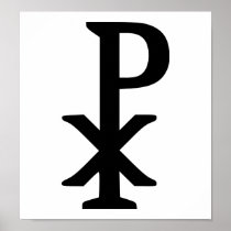 Chi rho - Jesus Poster