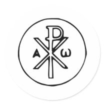 Chi Rho stickers by Thinkdifferent Chi Rho stickers