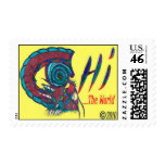 Chi The World Postage Stamp