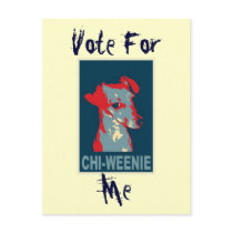 Chi-weenie Obama Hope Style POSTCARD
