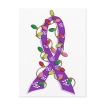 Chiari Malformation Christmas Lights Ribbon Post Card