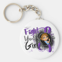 Chiari Rosie Cartoon FLAG Keychain