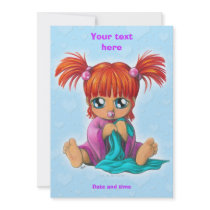 Chibi Baby Personalized Invite