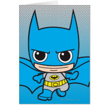 Chibi Batman Running Card