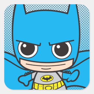 Chibi Batman Running Stickers