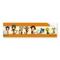 Chibi Cast bumper stickers by Ginpu1 Chibi Cast bumper stickers