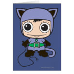 Chibi Cat Woman Greeting Card