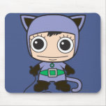 Chibi Cat Woman Mouse Pad