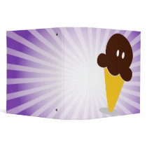 chibi chocolate ice cream cone notebook binders by dooni_notebooks chibi chocolate ice cream cone notebook binders