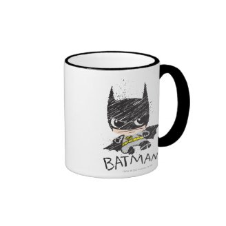 Chibi Classic Batman Sketch Coffee Mug