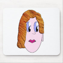 Chibi Doll Face mousepads