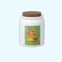 Chibi Dragon candy jars