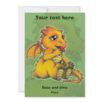 Chibi Dragon Personalized Announcements
