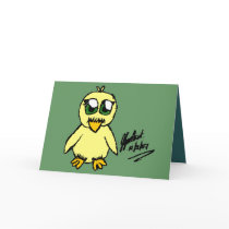 Chibi Easter CHICK Greeting Card