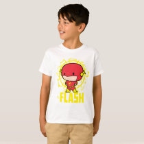 chibi flash, the flash logo, lightning bold, electricity, super hero, super speed, fast, justice league, dc comics, Shirt with custom graphic design