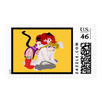 Chibi Friends Gold Postage Stamps