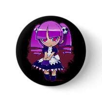 Chibi Goth buttons by Studio_Capsule Chibi Goth buttons