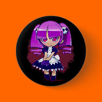 Chibi Goth buttons