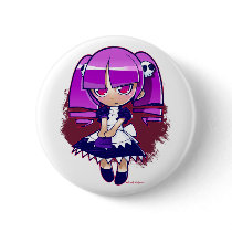 Chibi Goth buttons by Studio_Capsule Chibi Goth buttons