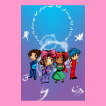 chibi group posters