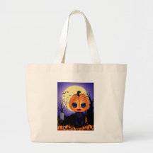 Chibi Halloween Canvas Bag