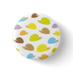 chibi hedgehog pinback button