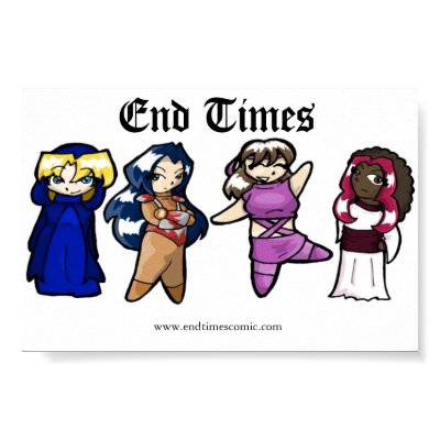 Chibi Horsemen Print by endtimes