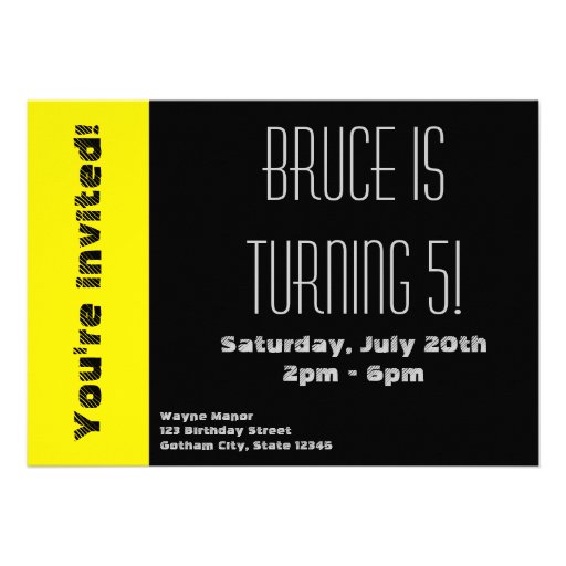 Chibi Justice League Sketch Invitation