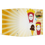 chibi kawaii fast food value meal binders
