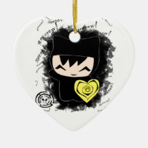 Chibi Kitty Christmas Ornament