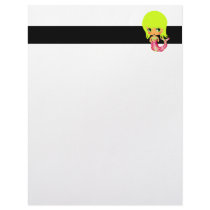 chibi magical mermaid 3 letterhead template