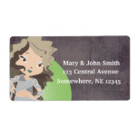 Chibi Mummy Girl Address Labels labels