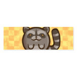 Chibi Raccoon Bookmark Business Card Templates