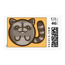 Chibi Raccoon Postage Stamp