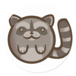Chibi Raccoon Sticker