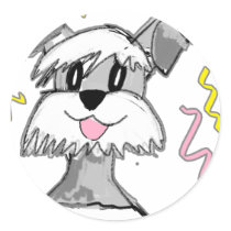 Chibi Schnauzer stickers