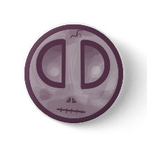 Chibi Skull Face buttons by Figbeater Chibi Skull Face buttons