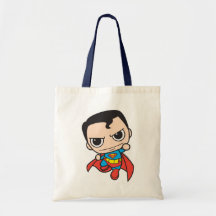 Chibi Superman Flying Canvas Bags